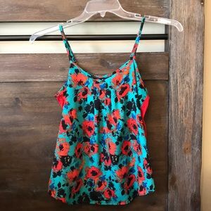 Floral print tank top